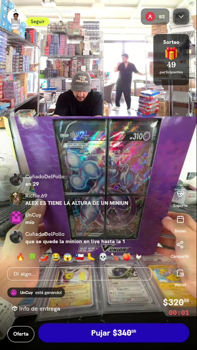 Set Pokémon Mewtwo V-UNION con Binder