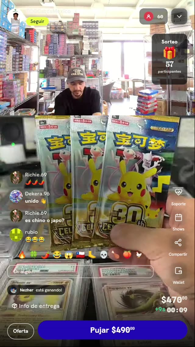 3 Sobres Pokémon 25 Aniversario Chino