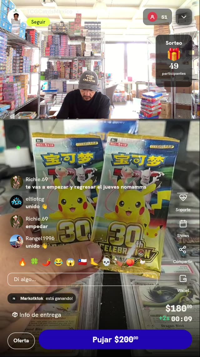 Sobres Pokémon 30th Celebration Chino