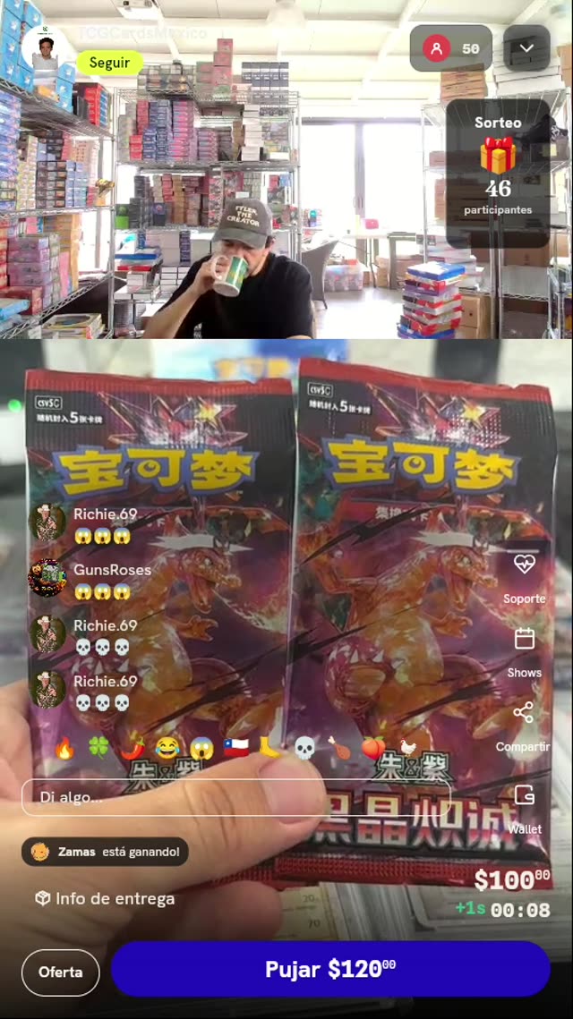 2 Sobres Pokémon TCG Obsidian Flames