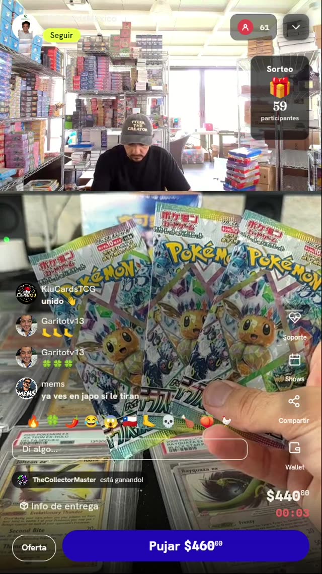 3 Sobres Pokémon Terastal Festival ex