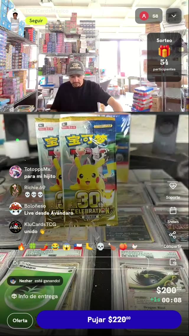 2 Sobres Pokémon 30th Celebration Chino