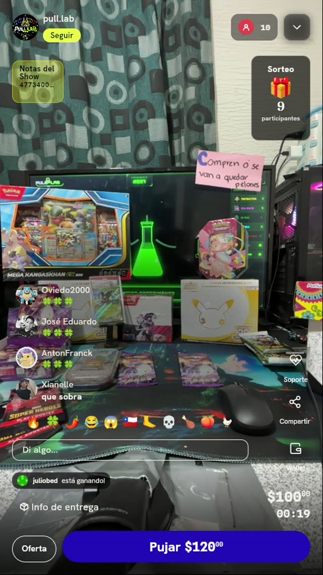 Giro en ruleta Pokémon TCG