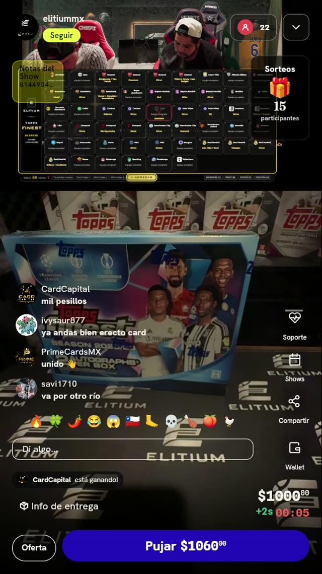 Spot en Break Topps Finest 2023/24