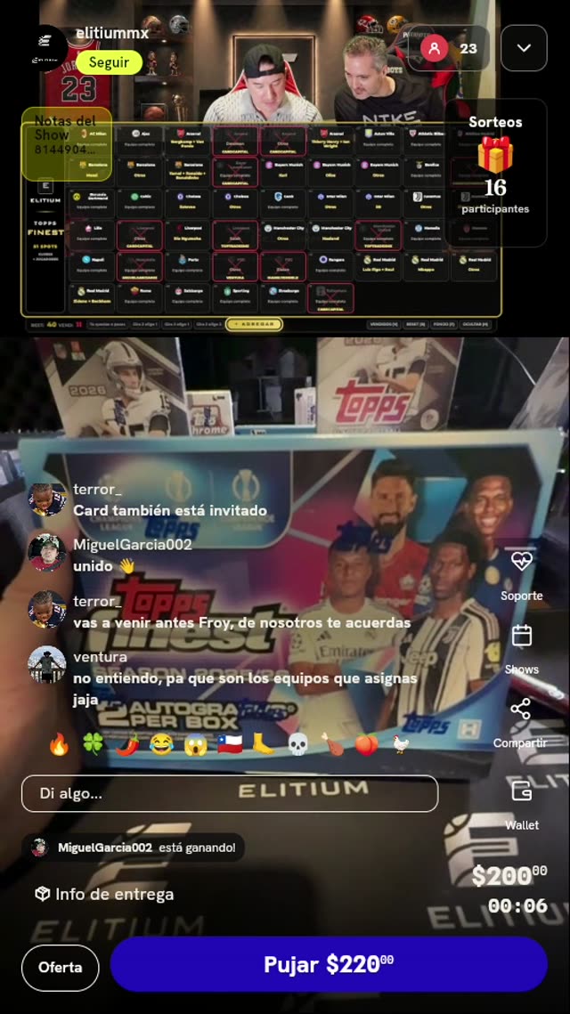 Spot de Break Topps Finest UEFA