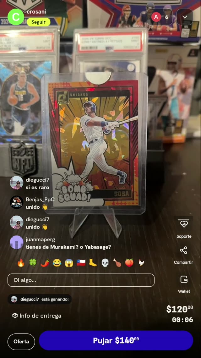 Carta Sammy Sosa Donruss Bomb Squad