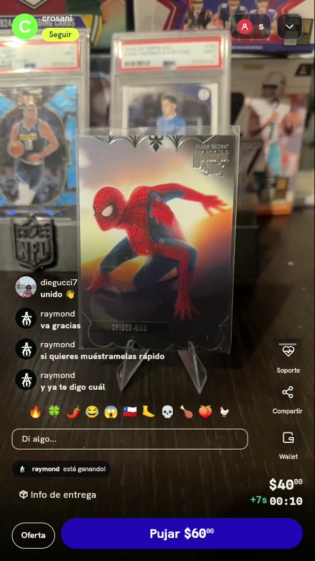 Carta Fleer Ultra Spider-Man