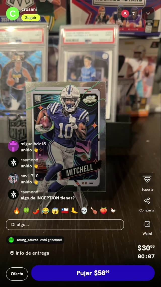 Carta Adonai Mitchell 2024 Topps Chrome RC