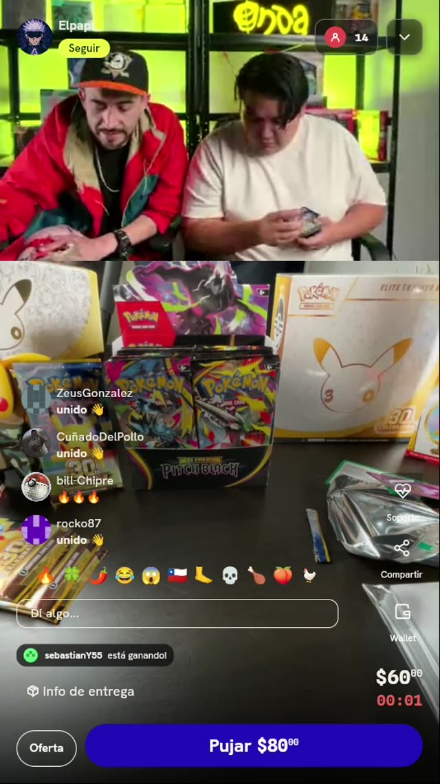 2 Sobres de Pokémon TCG