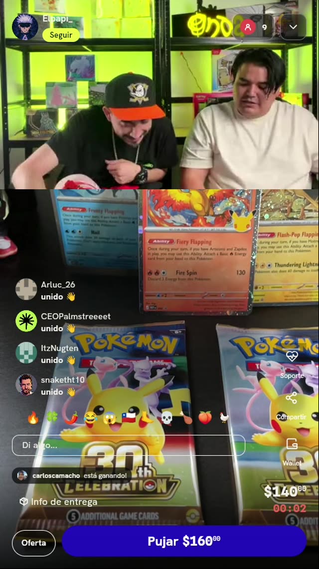 Paquetes Pokémon TCG 30th Celebration