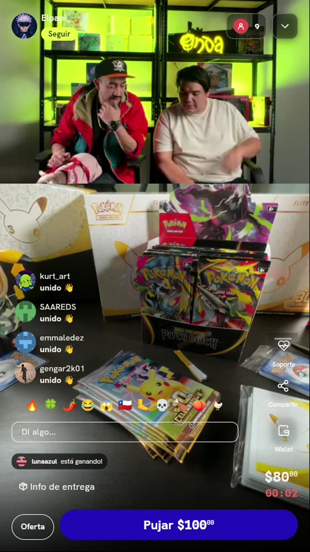 Sobre de cartas Pokémon TCG