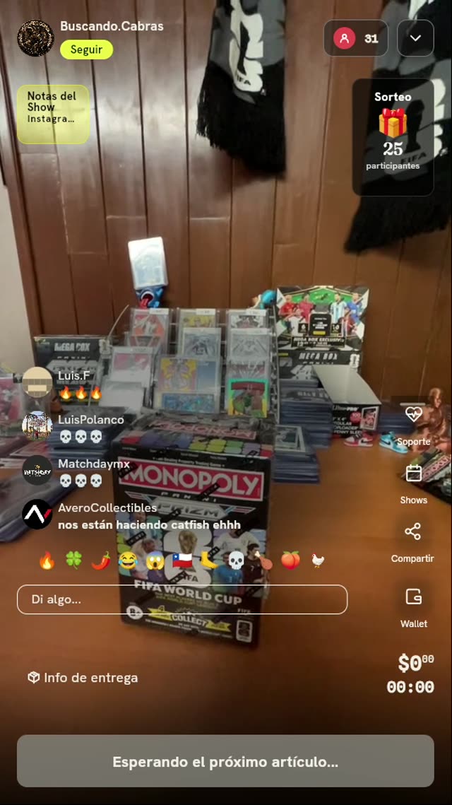Caja Panini Prizm Monopoly FIFA