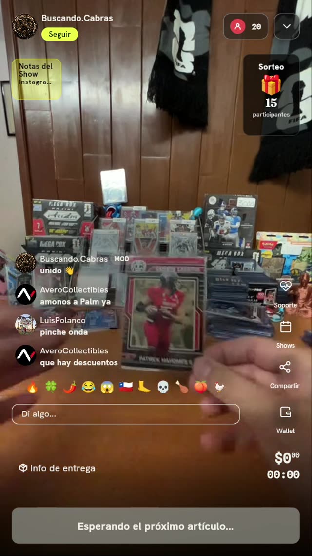 Carta Patrick Mahomes Campus Legend