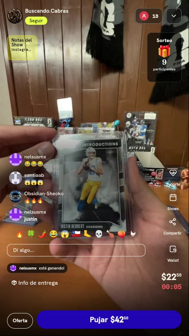 Tarjeta Justin Herbert Panini Absolute