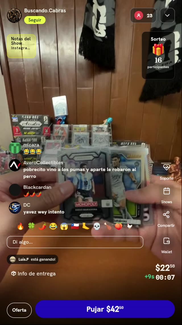 Lote de tarjetas Panini Prizm
