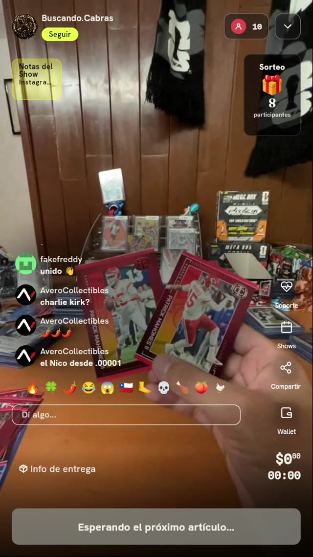 Cartas Panini Illusions Patrick Mahomes Red