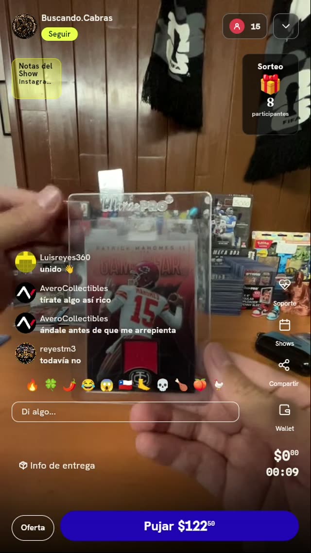 Carta Patrick Mahomes II Game Gear Patch