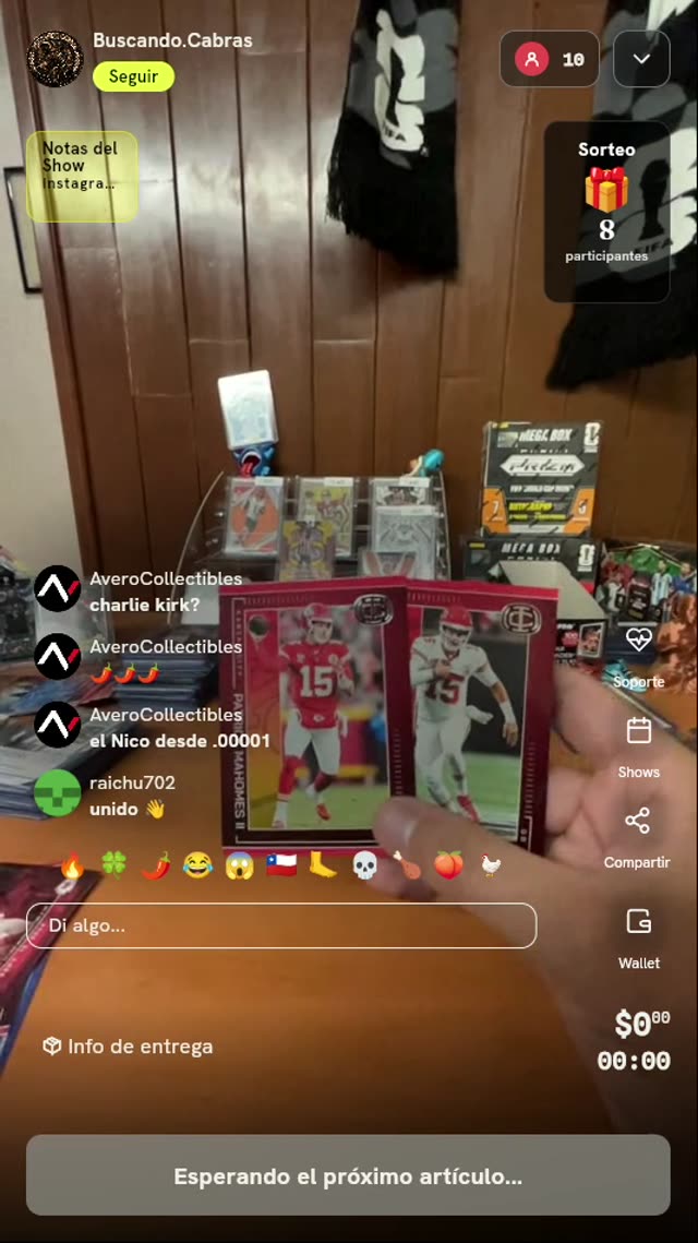 Carta Panini Patrick Mahomes