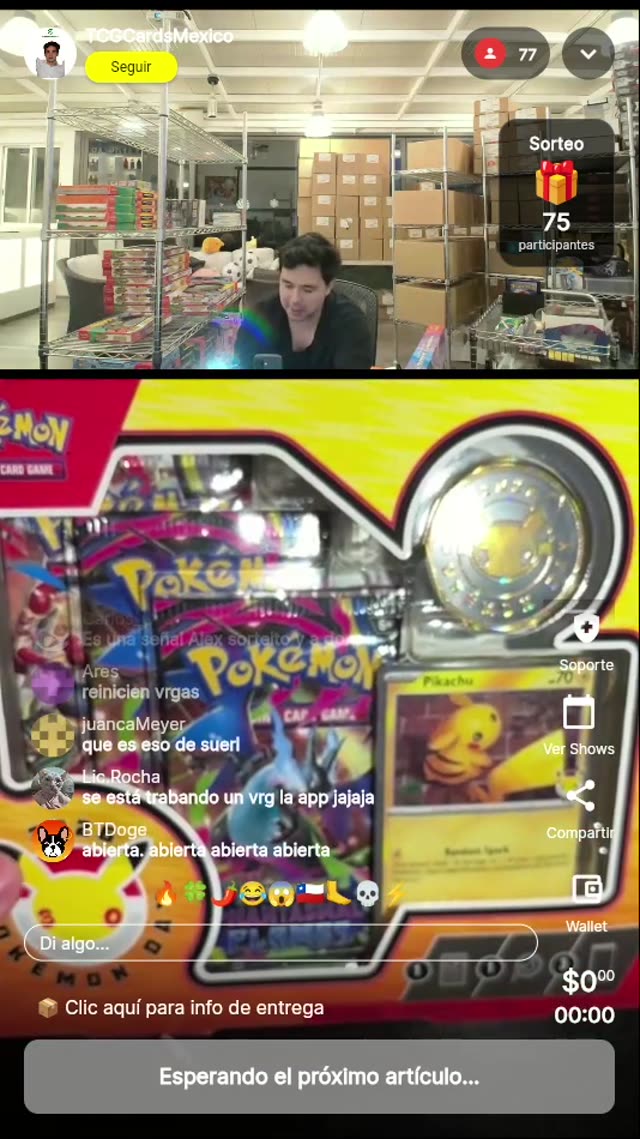 Carta Pokémon Pikachu subastada