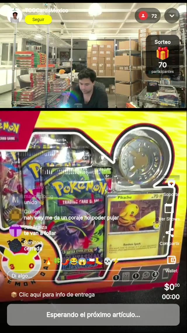 Pokémon TCG Box Pikachu Moneda