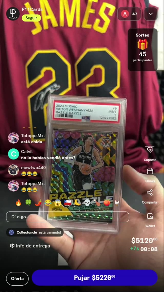 Victor Wembanyama Mosaic Razzle Dazzle PSA 9