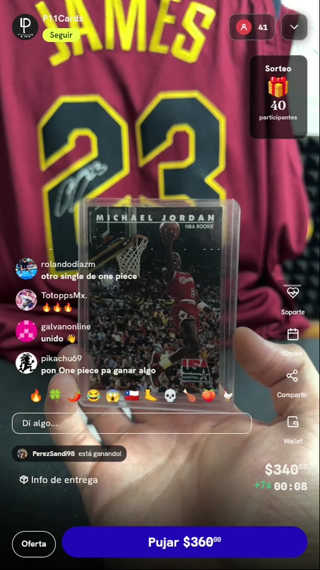 Cartas de Michael Jordan y Dragon Ball