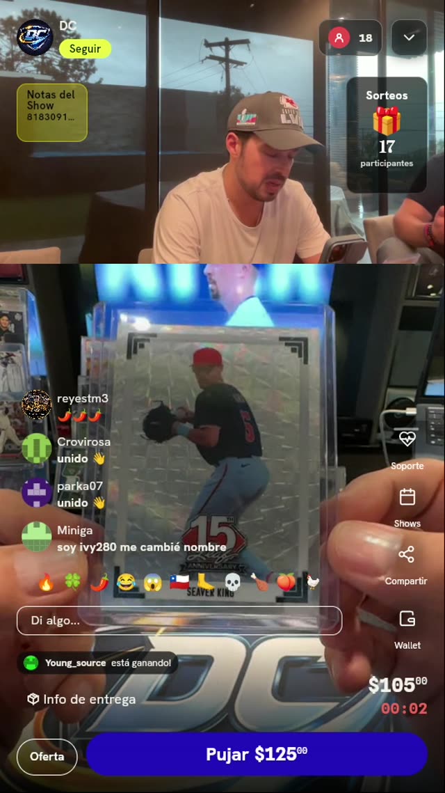 Carta Béisbol Seaver King Leaf 1/1
