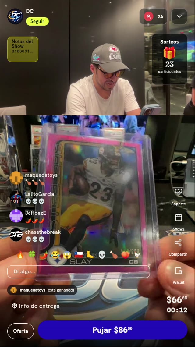 Carta Darius Slay Topps Chrome Pink /250