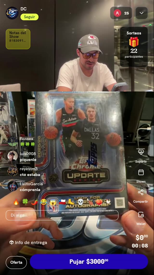 Caja 2025-26 Topps Chrome Update Basketball