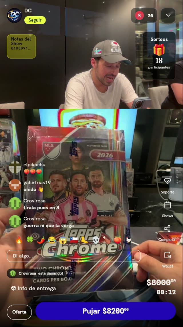 Caja Topps Chrome MLS 2026 Hobby Box