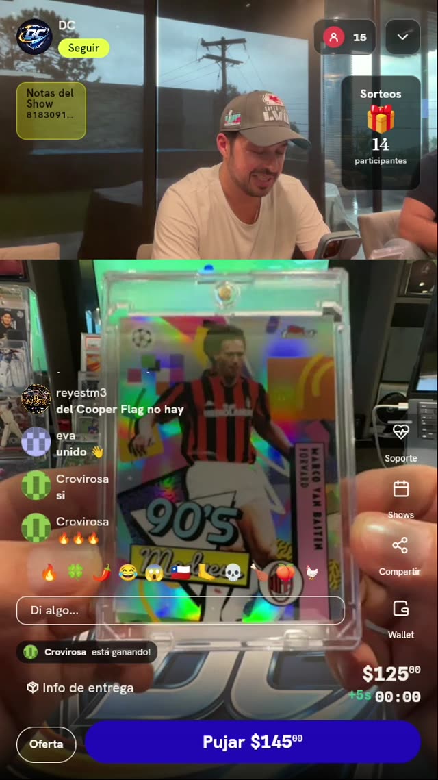 Carta Marco Van Basten 90s Madness