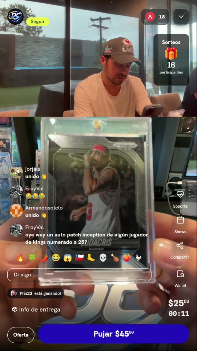 Carta Panini Prizm Ludacris Rapper