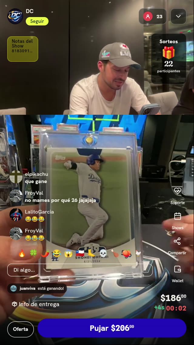 Carta Topps Shohei Ohtani 50/50