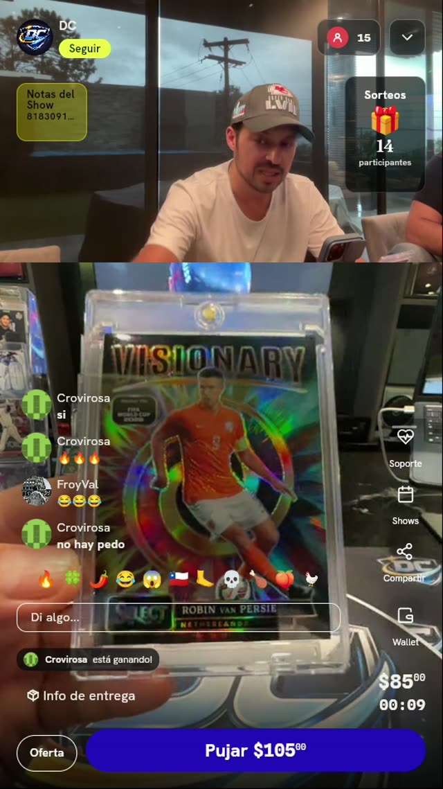 Carta Robin van Persie Panini Select