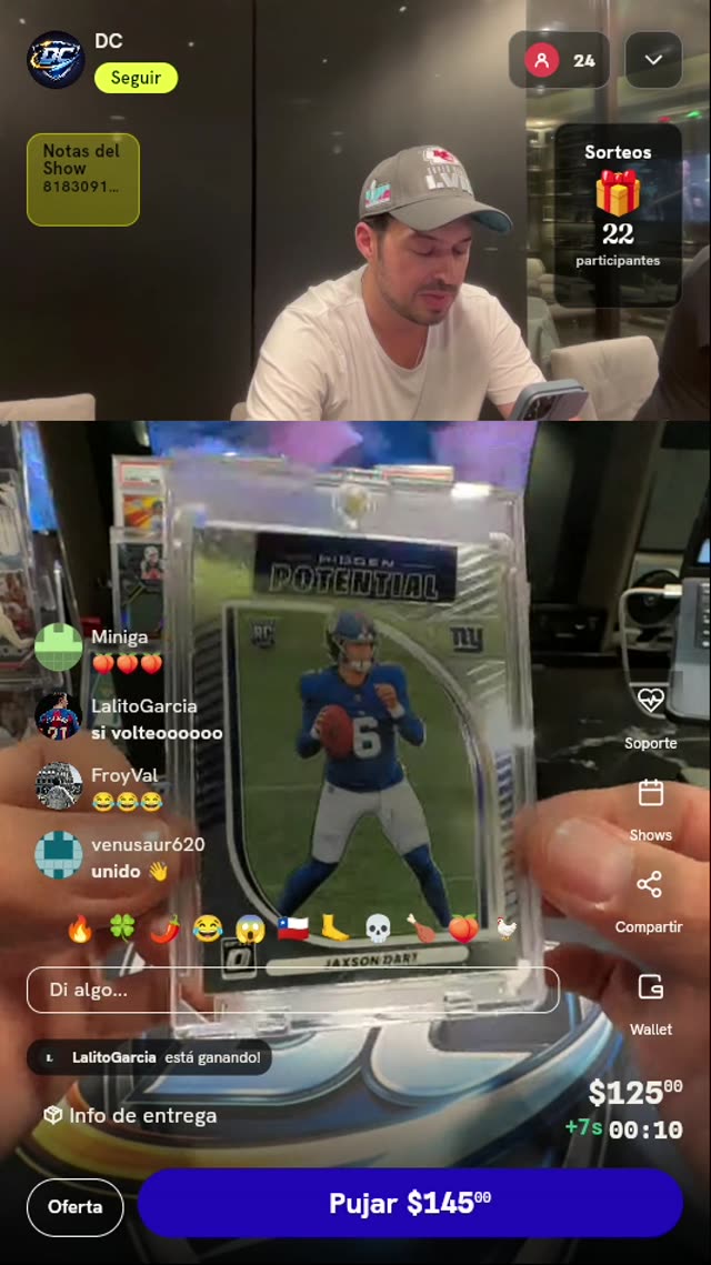 Carta Jaxson Dart Donruss Optic