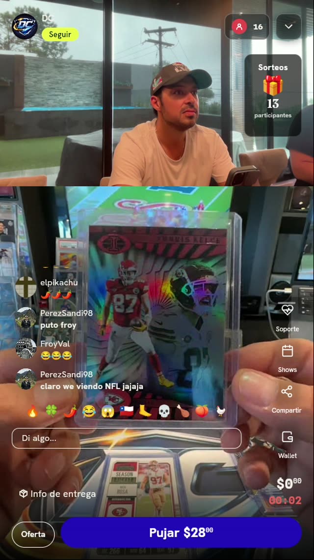 Carta Panini Illusions Travis Kelce