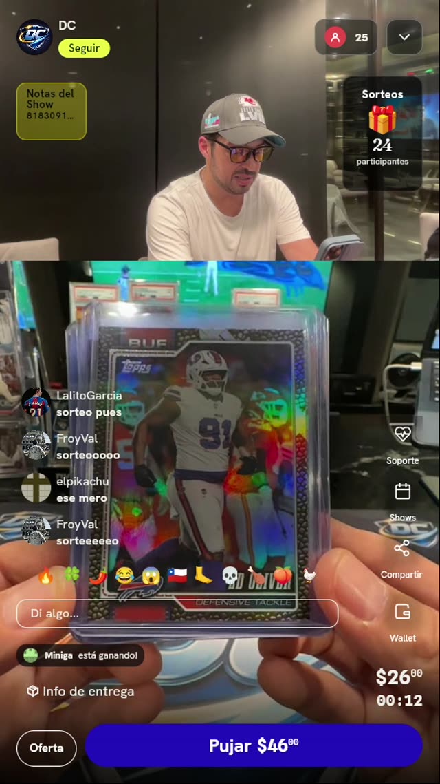 Carta Topps Ed Oliver Buffalo Bills