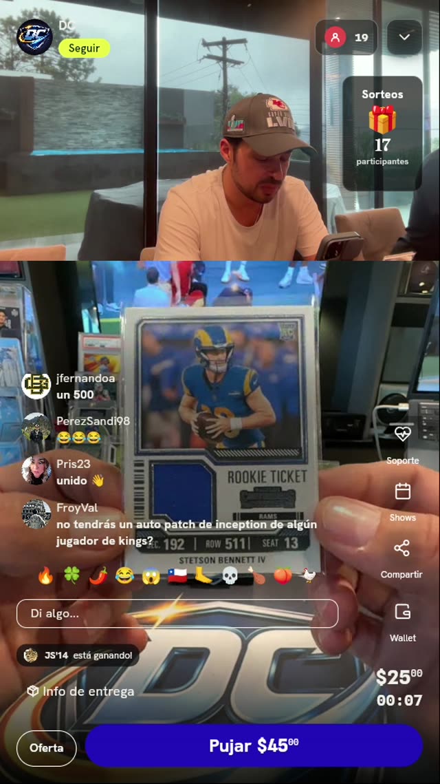 Carta Stetson Bennett Rookie Ticket