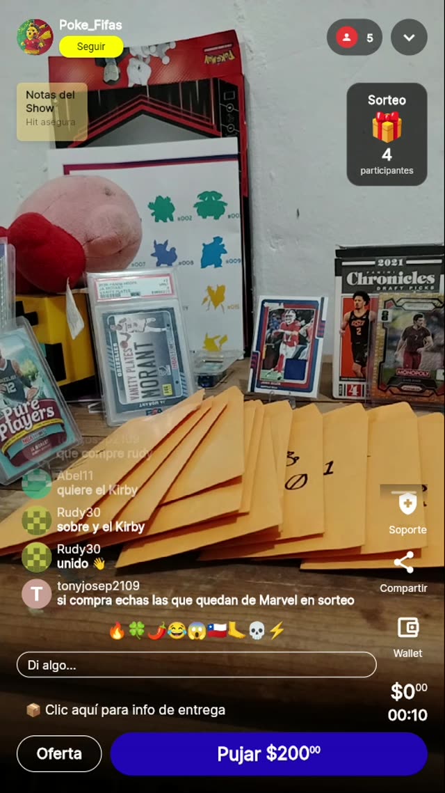 Marvel Cards en Sorteo