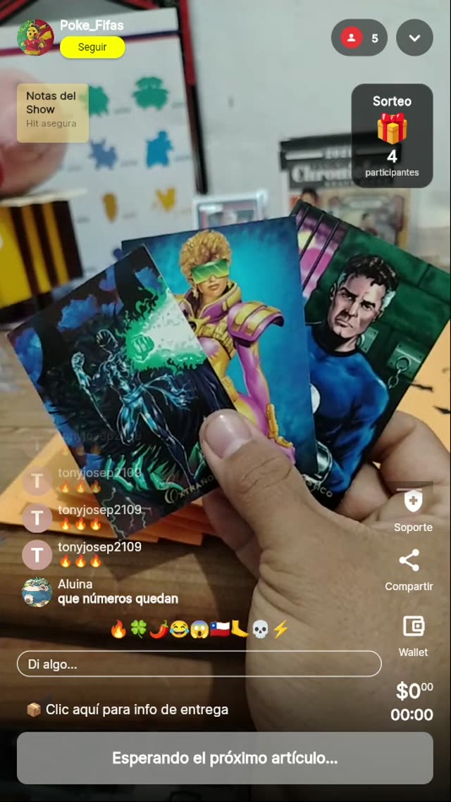 Cartas coleccionables Marvel