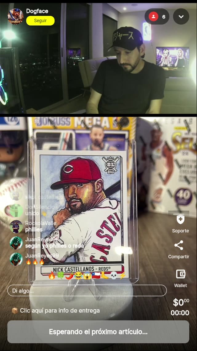 Nick Castellanos Reds Sketch Card