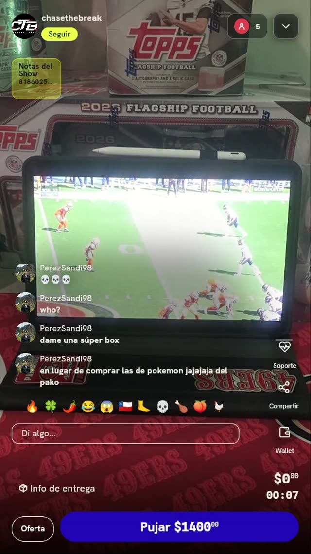 Caja Topps Flagship Football Super Box