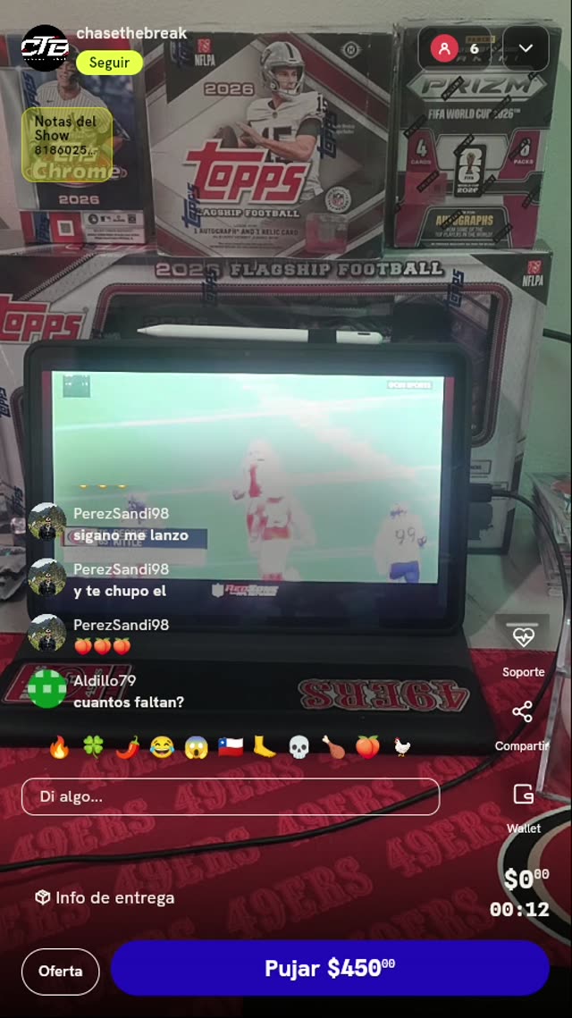 Lugar para rifa de balón