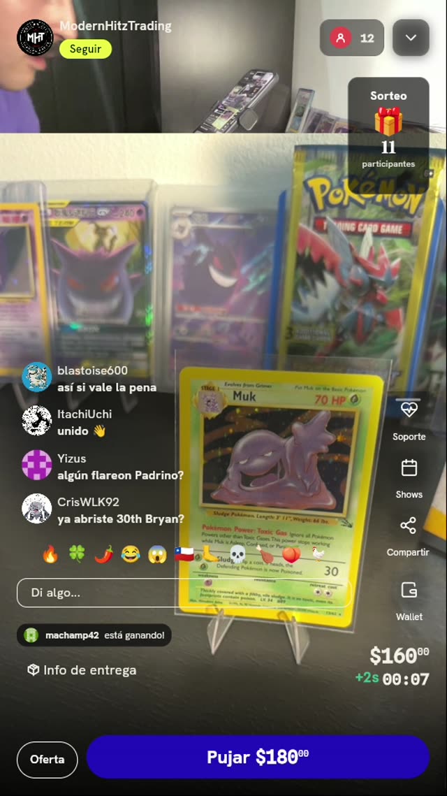 Carta Pokémon Muk Fossil