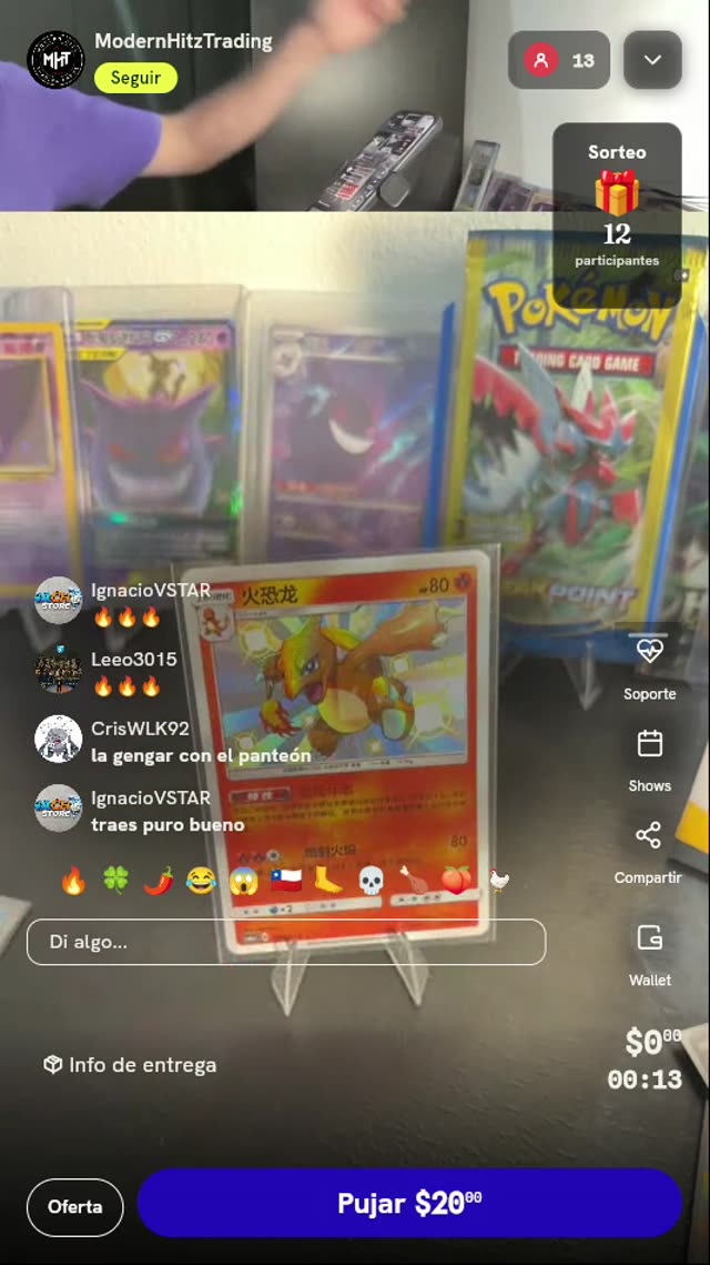 Carta Charmeleon Shiny Pokémon TCG