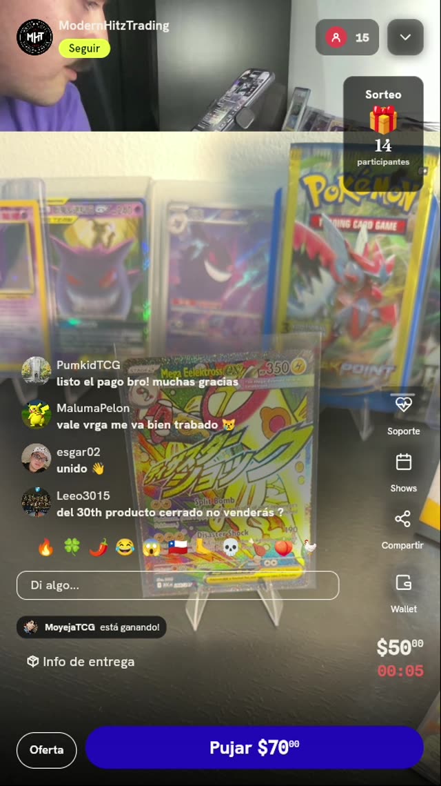 Carta Pokémon Mega Eelektross ex