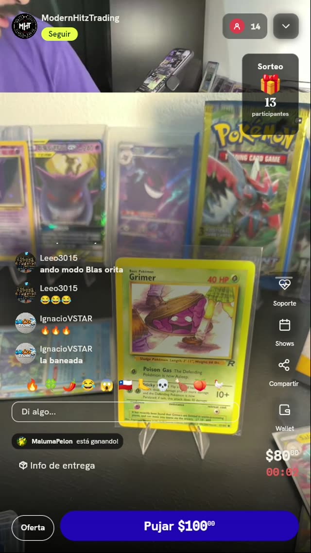 Carta Pokémon Grimer Team Rocket #57