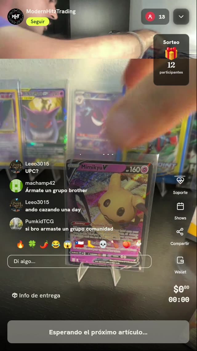 Carta Pokémon Mimikyu V Holo