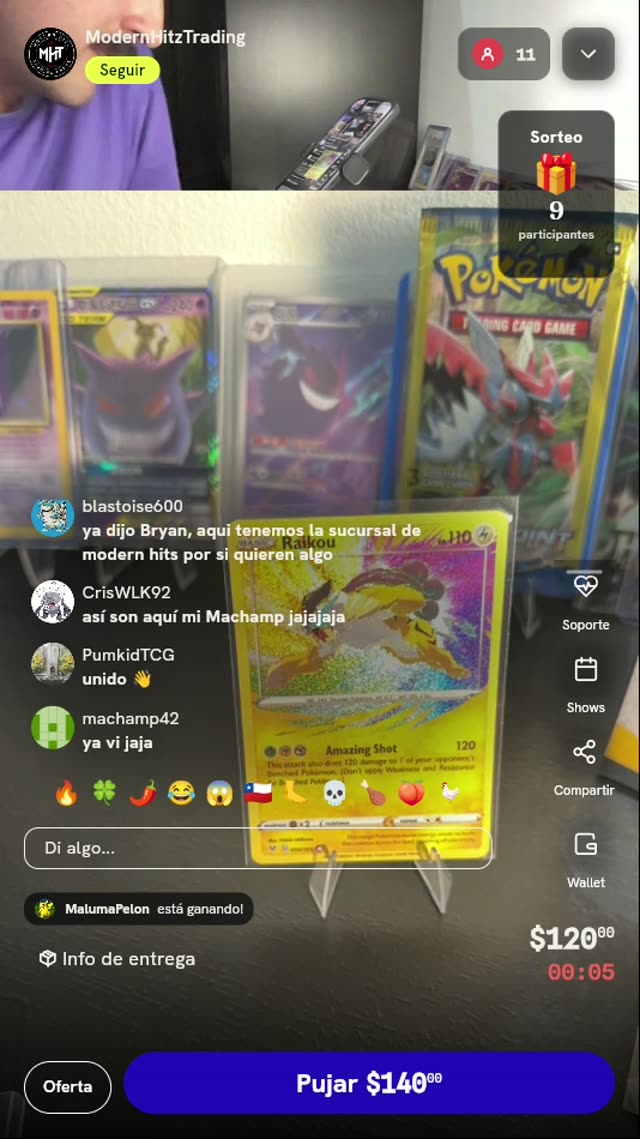 Carta Raikou Amazing Rare Vivid Voltage