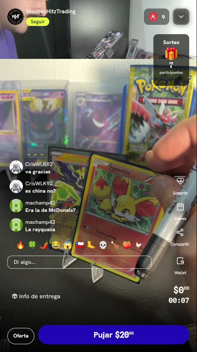 Cartas Pokémon Fennekin y Mega Zygarde